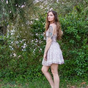 Hot Topic Ruffles and Skulls Dress